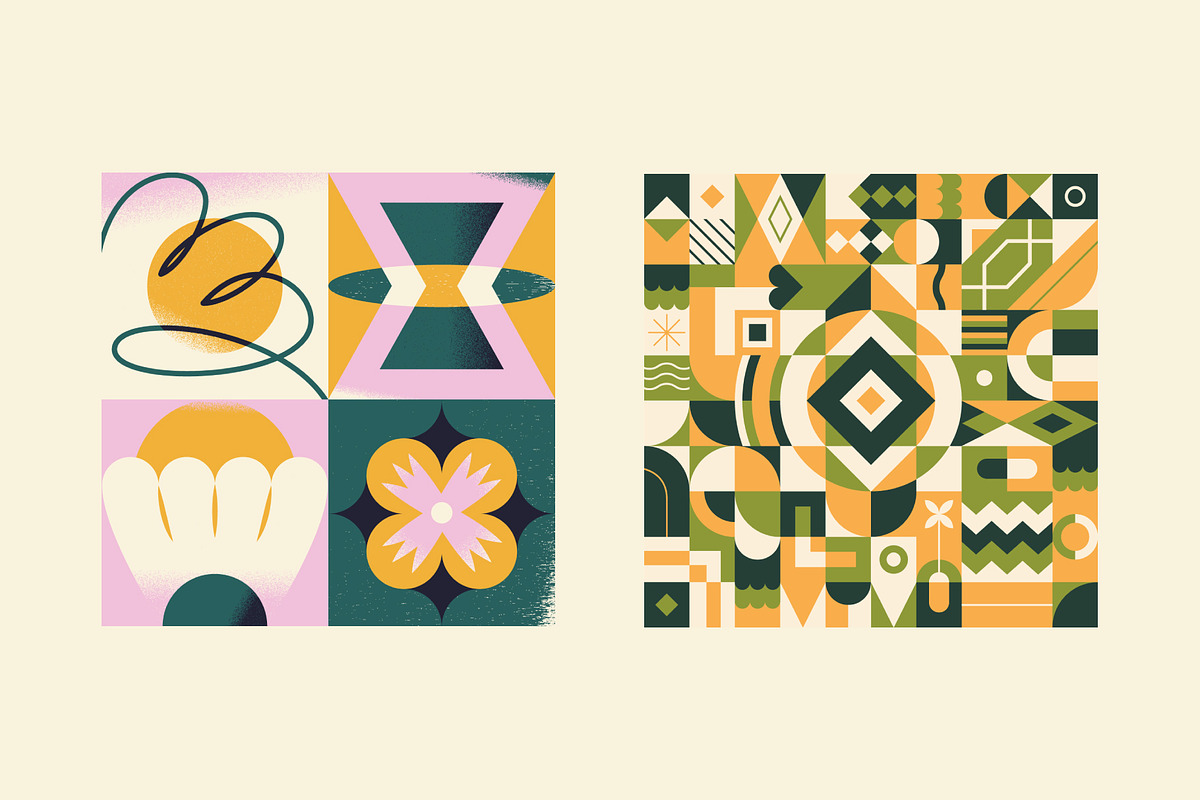 Geometric Pattern Compositions, a Decorative Illustration by Léo Alexandre (Photo 4 of 25)
