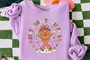 Stay Groovy This Fall Pumpkin PNG, a Seasonal Illustration by CrexoraLab (Thumbnail 1 of 4)