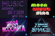 80's Typography Text Effects, a Layer Style Add-On by GothLab (Thumbnail 3 of 3)