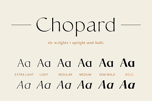 Chopard Font Family