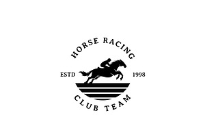 Vintage Horse Racing Logo Design, a Branding & Logo Template by AlvinStd