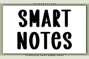 Smart Notes, a Script Font by InermediaSTUDIO (Thumbnail 1 of 6)