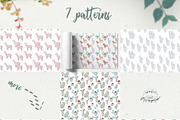 Pastel Llamas Clipart & Patterns PNG, an Animal Illustration by ColorfulNest (Thumbnail 3 of 5)