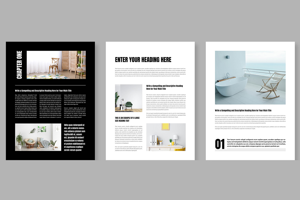 Minimal E-book Layout, an UI Kit Template by ContestDesign (Photo 4 of 7)