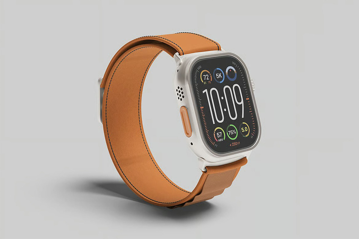 Apple Watch Ultra Mockup, a Wearable Device Mockup by zpackcreative (Photo 4 of 5)
