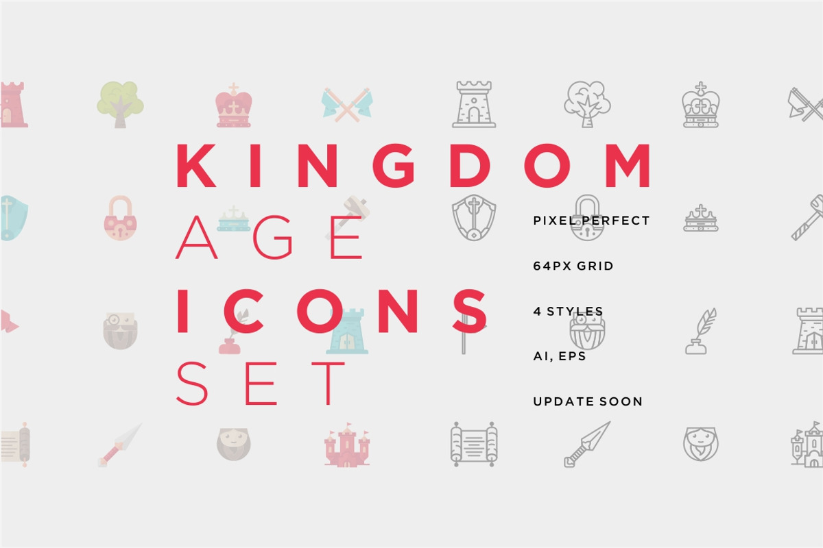 Kingdom Age Icons Set, an Outline Icon by AnimusStudio (Photo 1 of 5)