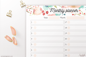 Monthly Printable Planner