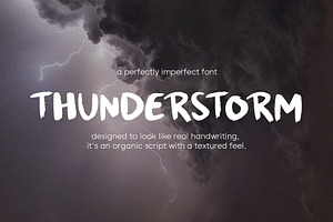 Thunderstorm Handwritten Font