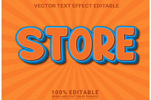 Store Vector 3d Editable Text