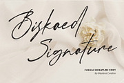Biskaed Authentic Casual Signature, a Script Font by Maulana Creative (Thumbnail 1 of 7)
