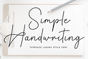 Simple Handwriting | Script Font, a Handwritten Font by Scratchones (Thumbnail 1 of 8)