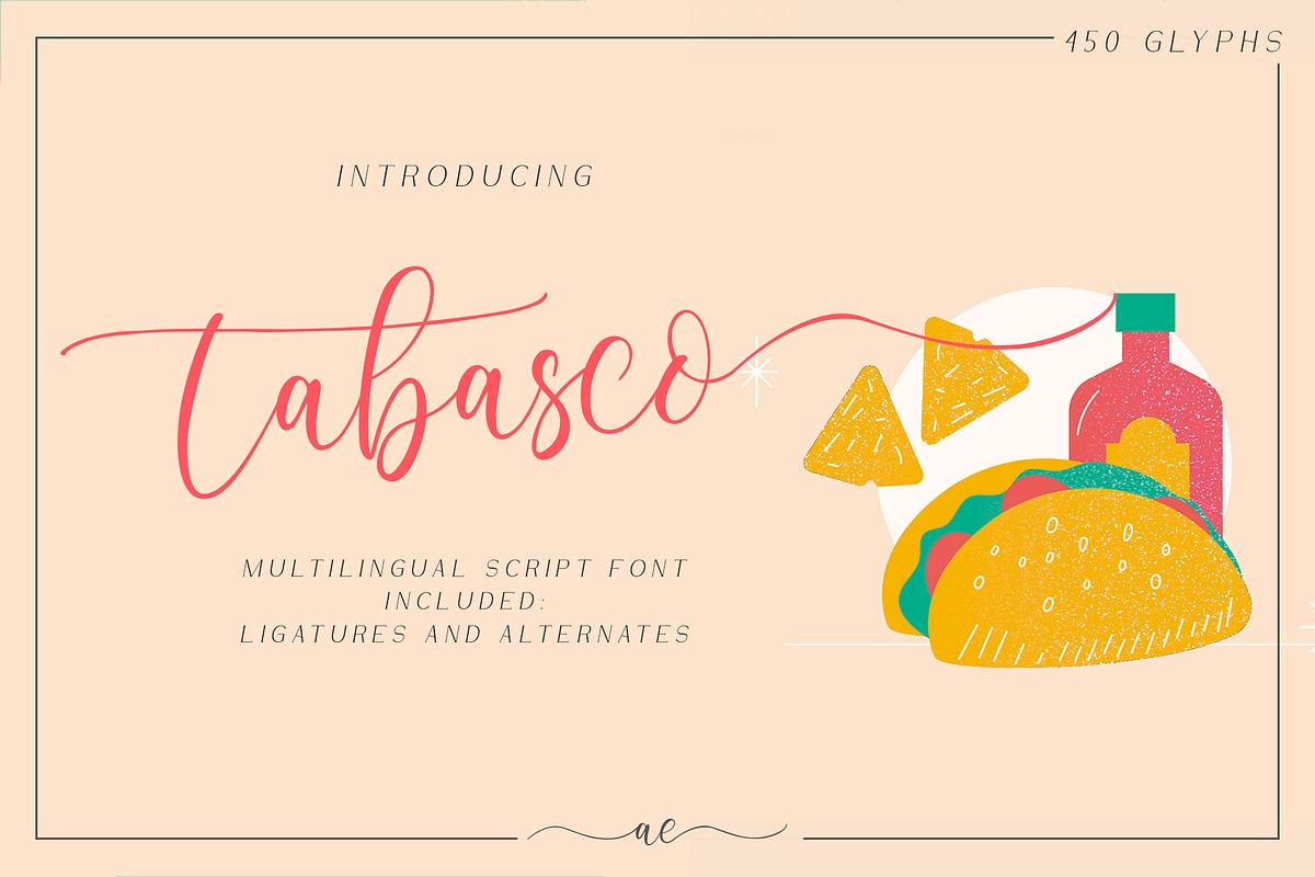 Tabasco, a Handwritten Font by Alexander Tiunov (Photo 1 of 11)