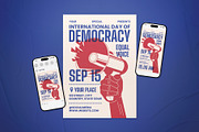 International Day Of Democracy Flyer, a Flyer Template by The Good Store (Thumbnail 1 of 2)