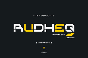 Rudheq, a Font by Yktypstd