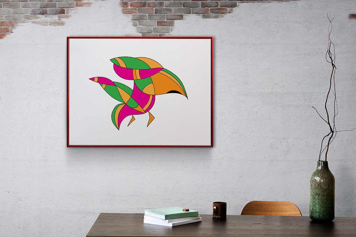Abstract painting of a bird, an Animal Illustration by DutchDigitalDesign (Photo 2 of 3)
