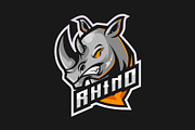Rhino Mascot Esport Logo, a Branding & Logo Template by prps.std (Thumbnail 3 of 3)