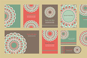 20 Mandala Vintage Template Card., a Card Template by Noree (Thumbnail 3 of 20)