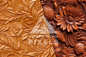 12 Tooled Leather Texture Patterns