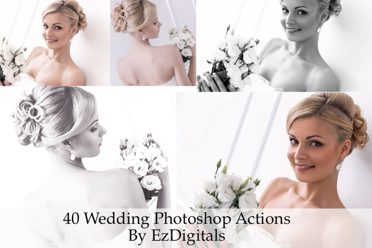 40 Wedding Photoshop Actions, an Action Add-On by EzDigitals (Photo 1 of 9)
