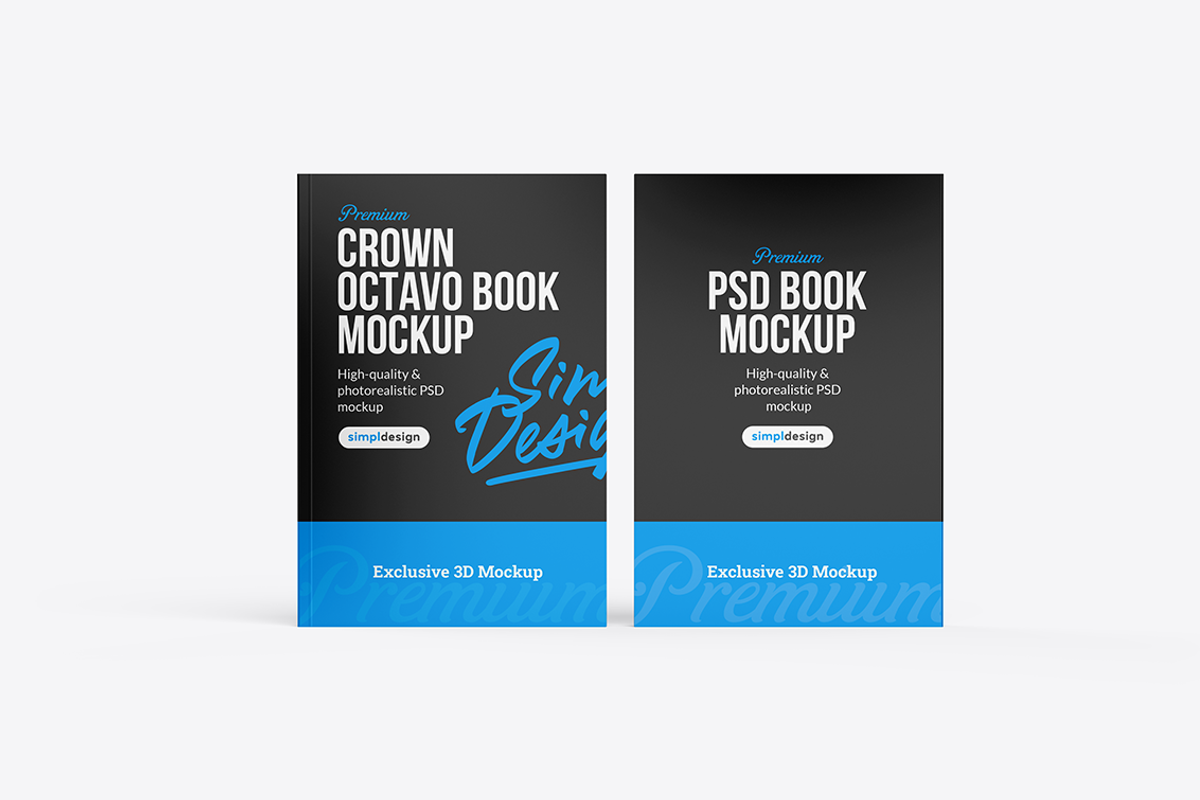Crown Octavo Softcover Book Mockup, a Books & Magazine Mockup by SimplDesign (Photo 7 of 13)