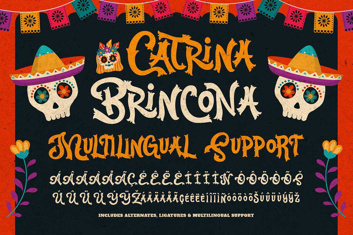 Catrina Brincona - Muertos Font, a Serif Font by Inviline.co (Photo 10 of 15)