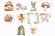 Watercolor Fairy World Clipart, an Illustration by Design Market (Thumbnail 5 of 5)