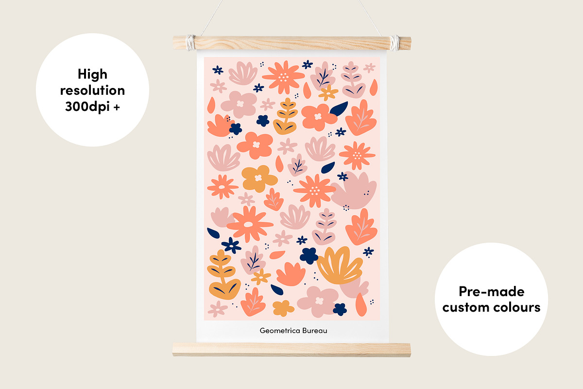 Floral Botanics, a Pattern Graphic by Geometrica Bureau (Photo 5 of 14)