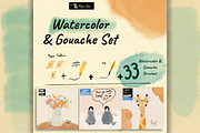 Watercolor Procreate Brushes, a Brush Add-On by byMariZen (Thumbnail 5 of 6)
