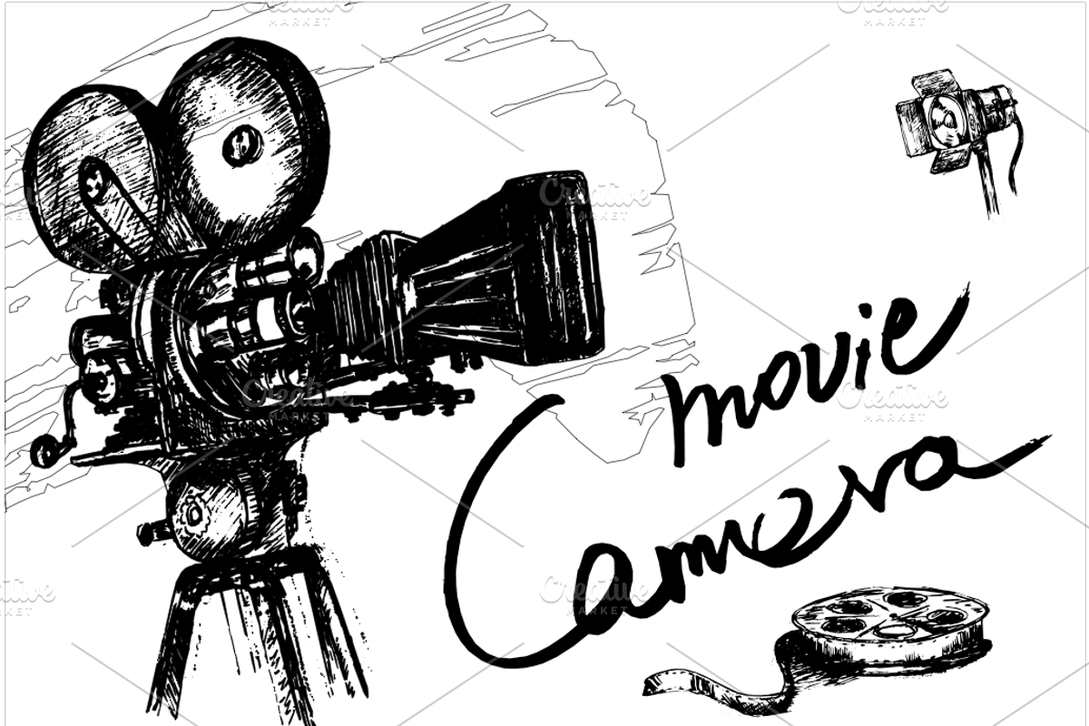 Vintage camera movie, an Illustration by mollyli.ai (Photo 2 of 2)
