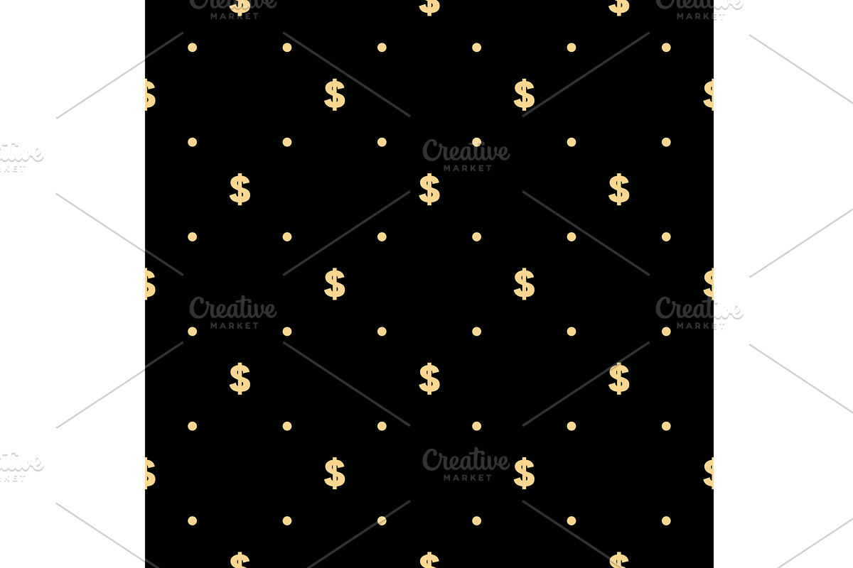 Pattern with dollar sign. Seamless, a Pattern Graphic by RODINA (Photo 1 of 3)