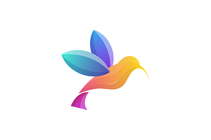 Hummingbird Logo Vector Design, a Branding & Logo Template by majesticlogo