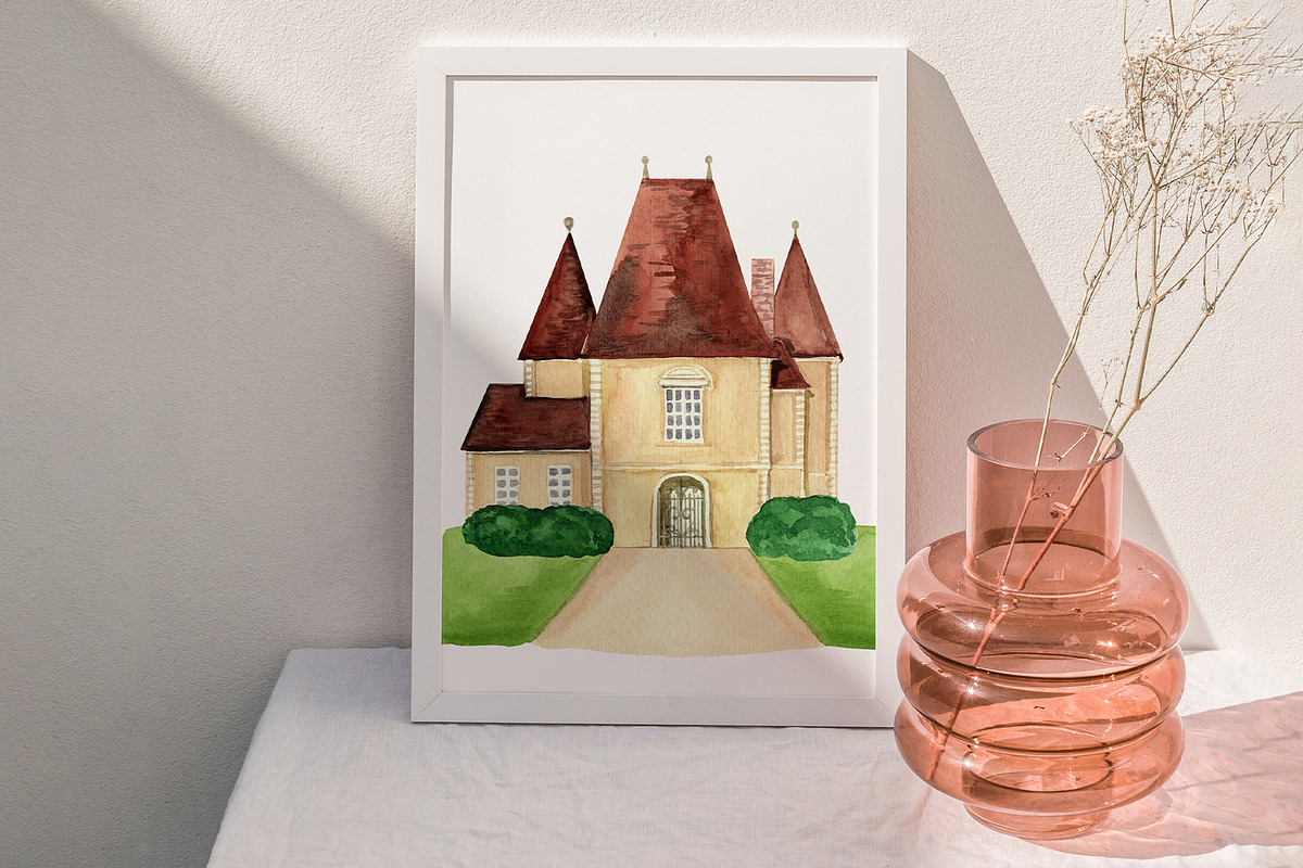 Chateau Ceremony Floral Wedding, a Decorative Illustration by Catch the Dream Art (Photo 7 of 15)