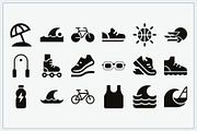 Sports Fitness Icons Logo, a Solid Icon by Vectorium Studio (Thumbnail 9 of 16)