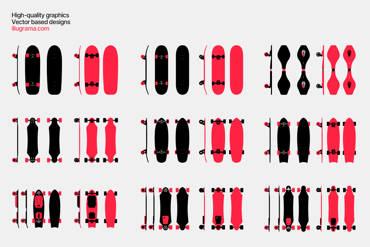 Skateboard & Longboard - Graphics, an Illustration by illugrama (Photo 5 of 7)