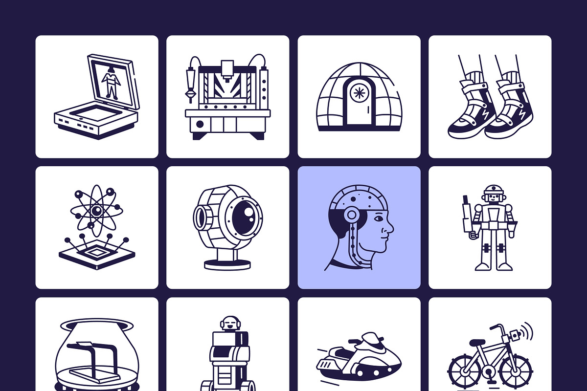 Future City Drawing Art, an Outline Icon by Vectors Market (Photo 9 of 9)