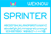 Sprinter Font, a Sans Serif Font by weknow (Thumbnail 1 of 8)
