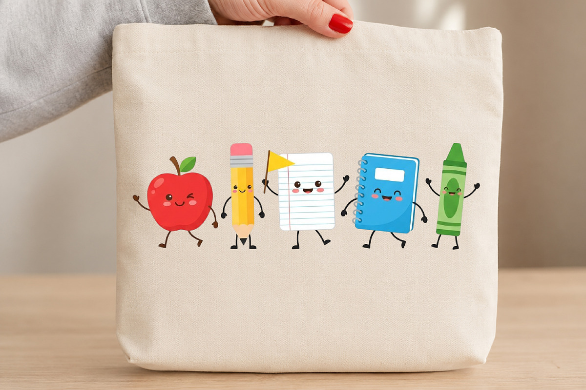 School Supply Mini Characters PNG, a Seasonal Illustration by DreamCafeArt (Photo 2 of 6)