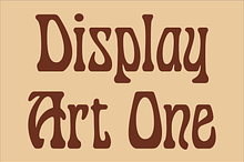 Display Art One Font