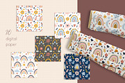 Boho collection. Rainbows and flower, a Graphic by rinaletters (Thumbnail 7 of 12)