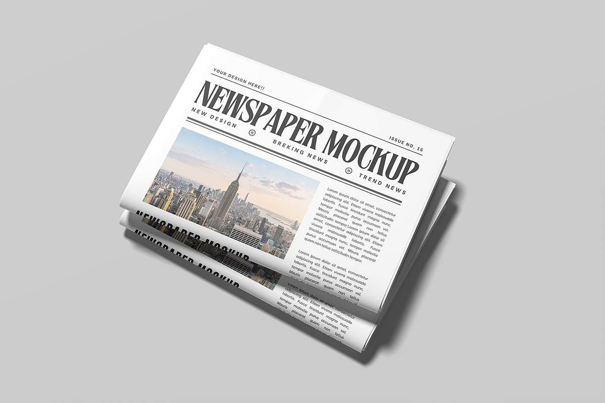 Newspaper Mockup, an Advertising Mockup by graphicsecond (Photo 3 of 6)