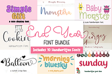 End Year Font Bundle