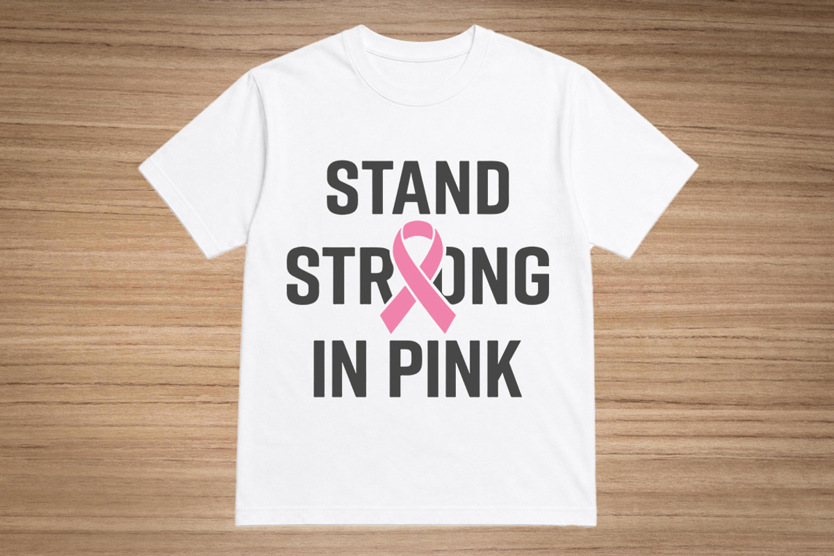 Breast cancer awareness T-shirt, an Object Graphic by hafijul (Photo 1 of 3)
