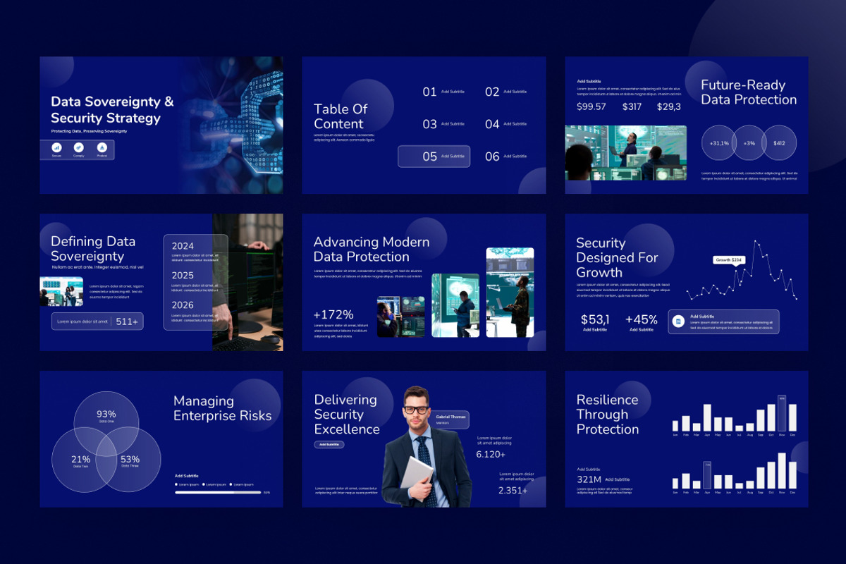 Data Sovereignty & Security Strategy, a Presentation Template by Loin Studio (Photo 3 of 4)