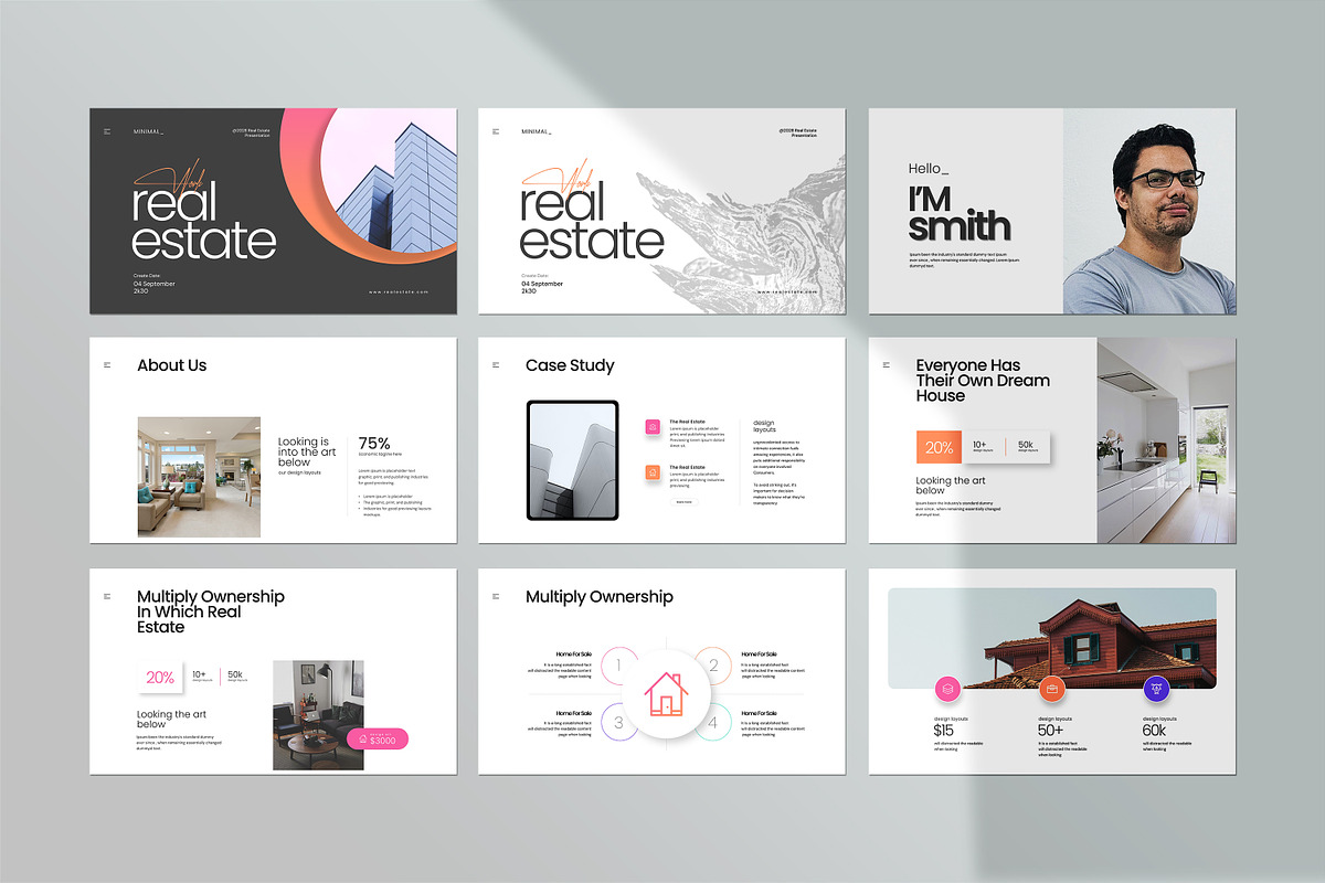 Real Estate Presentation Template, a Presentation Template by creathrivestudio (Photo 4 of 8)