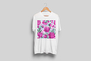Pink Peonies & Splashes Pattern, a Pattern Graphic by MarynaPetrovska (Thumbnail 8 of 12)