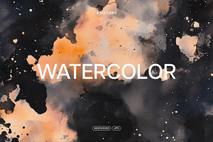 Dark Watercolor Textures, a Texture Graphic by Design Squad
