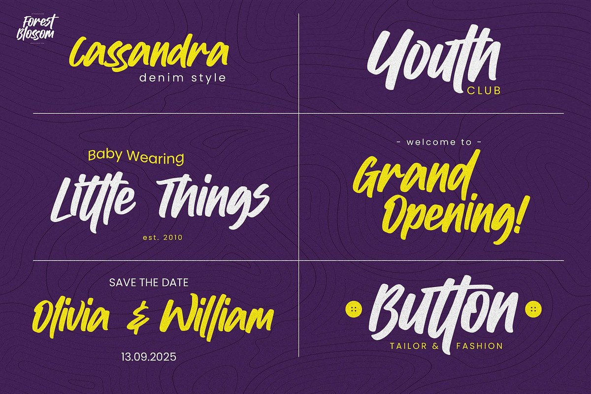 Forrest Blossom – Quick Brush Font, a Handwritten Font by Gassstype (Photo 8 of 8)