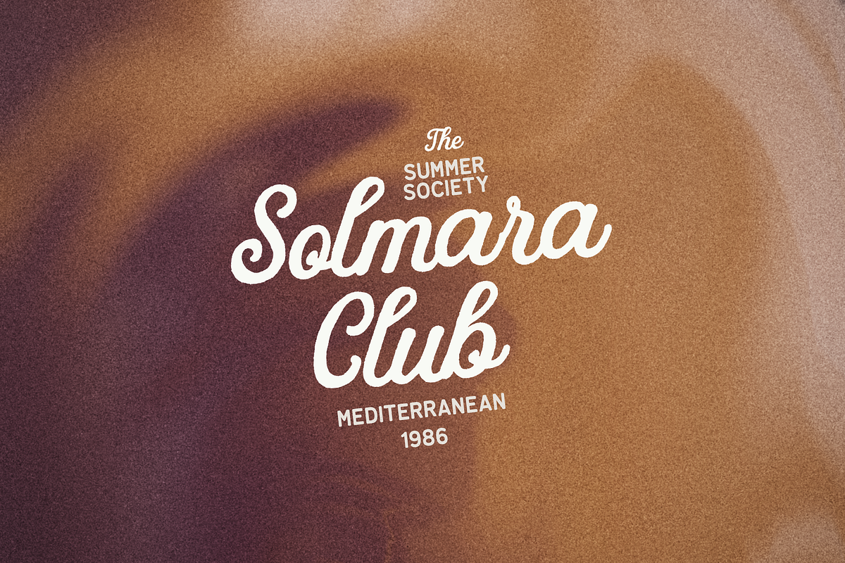 Palm Bay Social Vintage Summer Font, a Script Font by Creacy Studio (Photo 7 of 9)