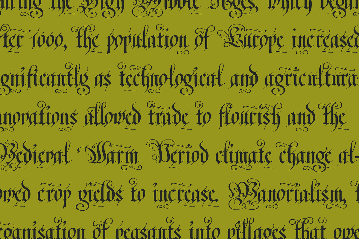 Fraktur Blackletter Gothic Font, a Blackletter Font by kaer_shop (Photo 11 of 11)