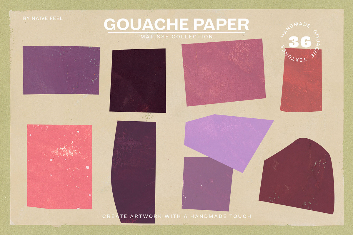Gouache Textures Matisse Collection, a Texture Graphic by Naive Feel (Photo 8 of 8)